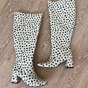 Eloquii Wide Calf Spotted Boots